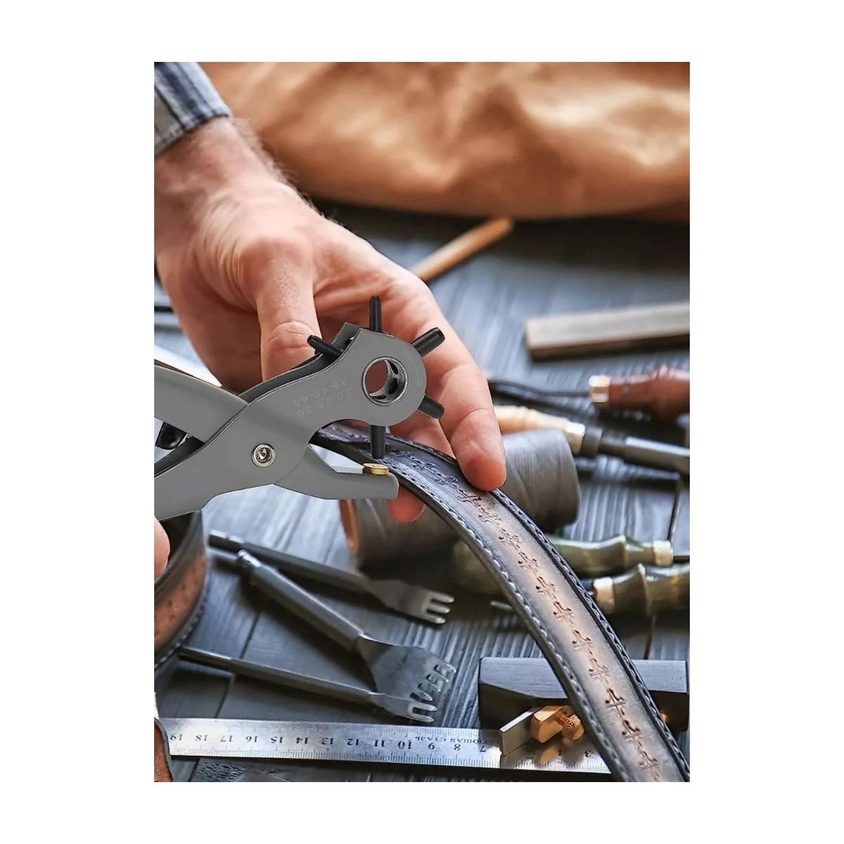 GENERICO - Set 3 Alicates Sacabocados Herramientas Multifuncionales