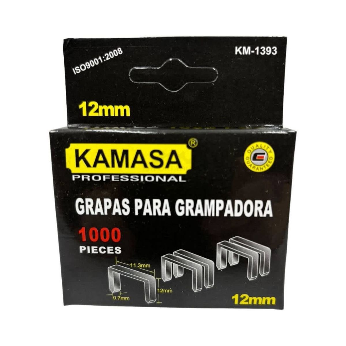 GENERICO - Caja 1000 Corchetes 12MM Grampas Acero Galvanizado Ferreteria