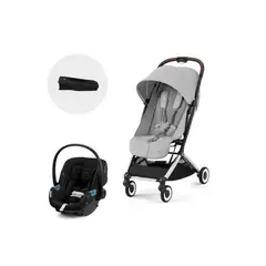 CYBEX - Coche Travel System Orfeo SLV Fog Grey + Aton G + Base