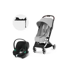 CYBEX - Coche Travel System Orfeo SLV Fog Grey+Aton B2+Base