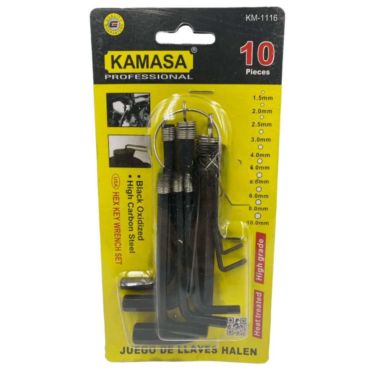 GENERICO - Set 10 Pzas de Llave Allen 10mm Herramientas Ferreteria