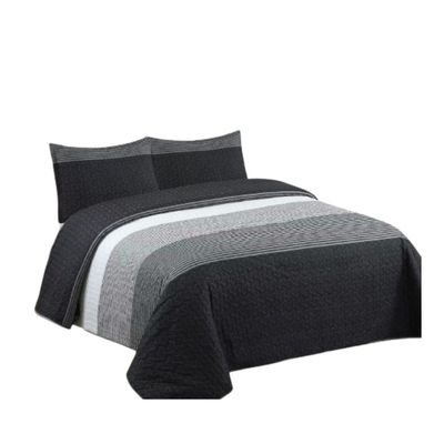 Imagen 2 del producto Cubrecama Quilt Verano King - Negro Matiz XF86