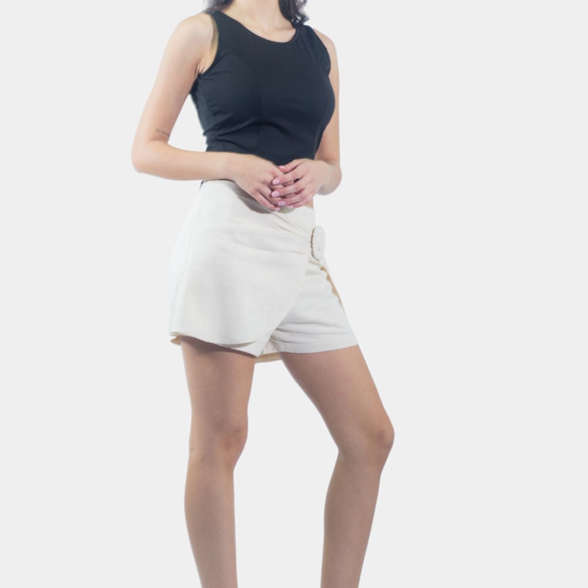 TENTATION - Short Cruzado Marfil Tentation