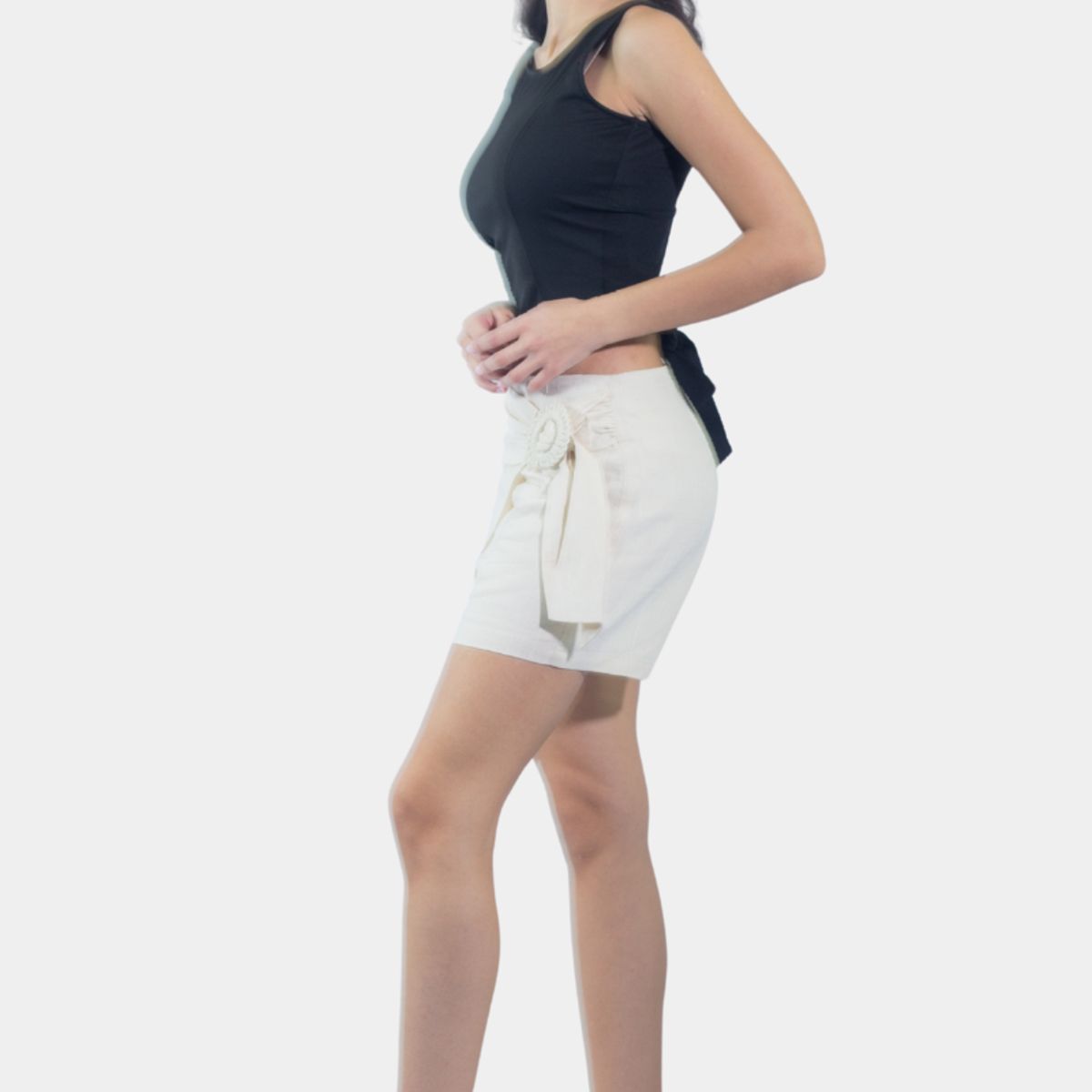 TENTATION - Short Cruzado Marfil Tentation