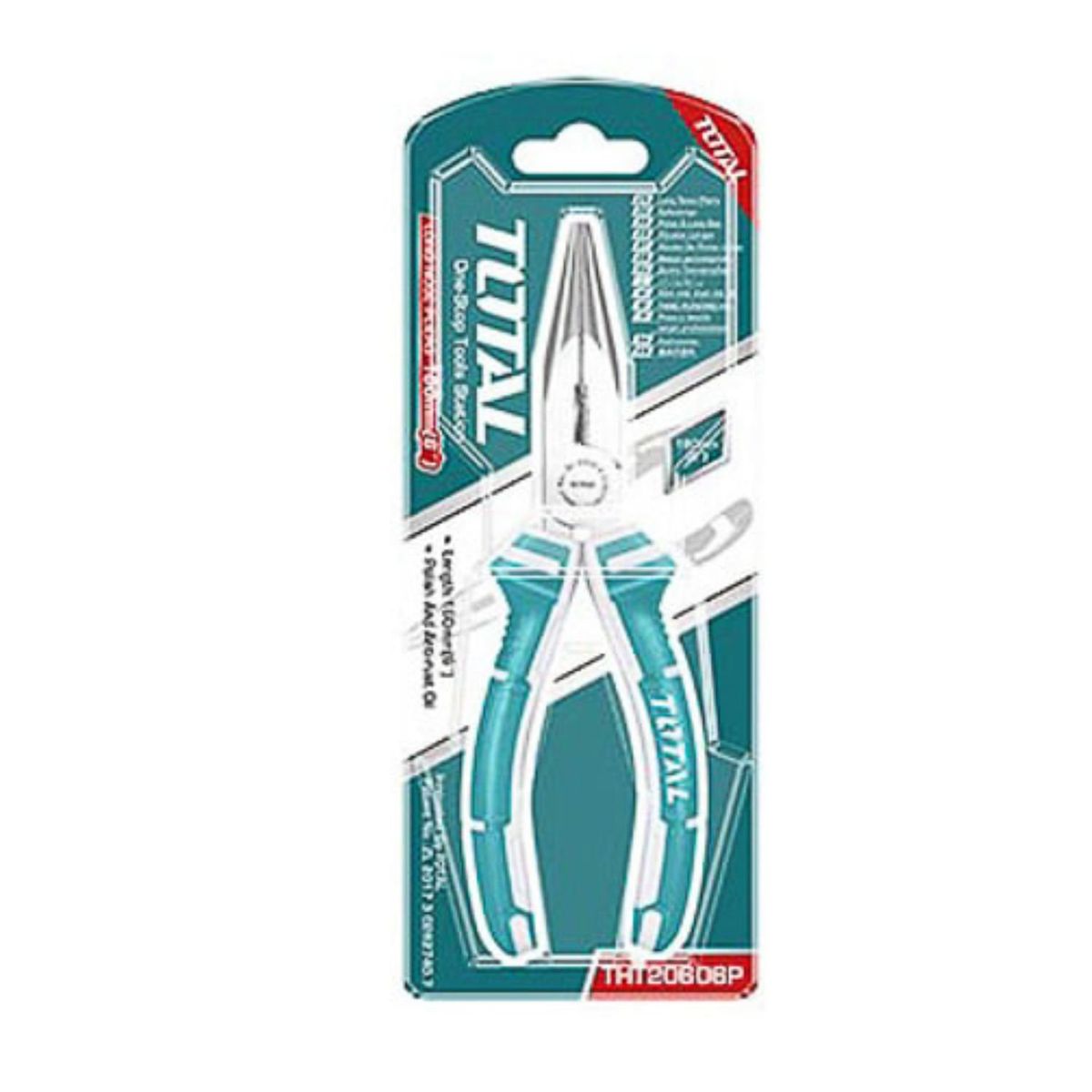 TOTAL - Alicate Punta Fina 6 Pulgadas Total Alta Precisión Ferreteria