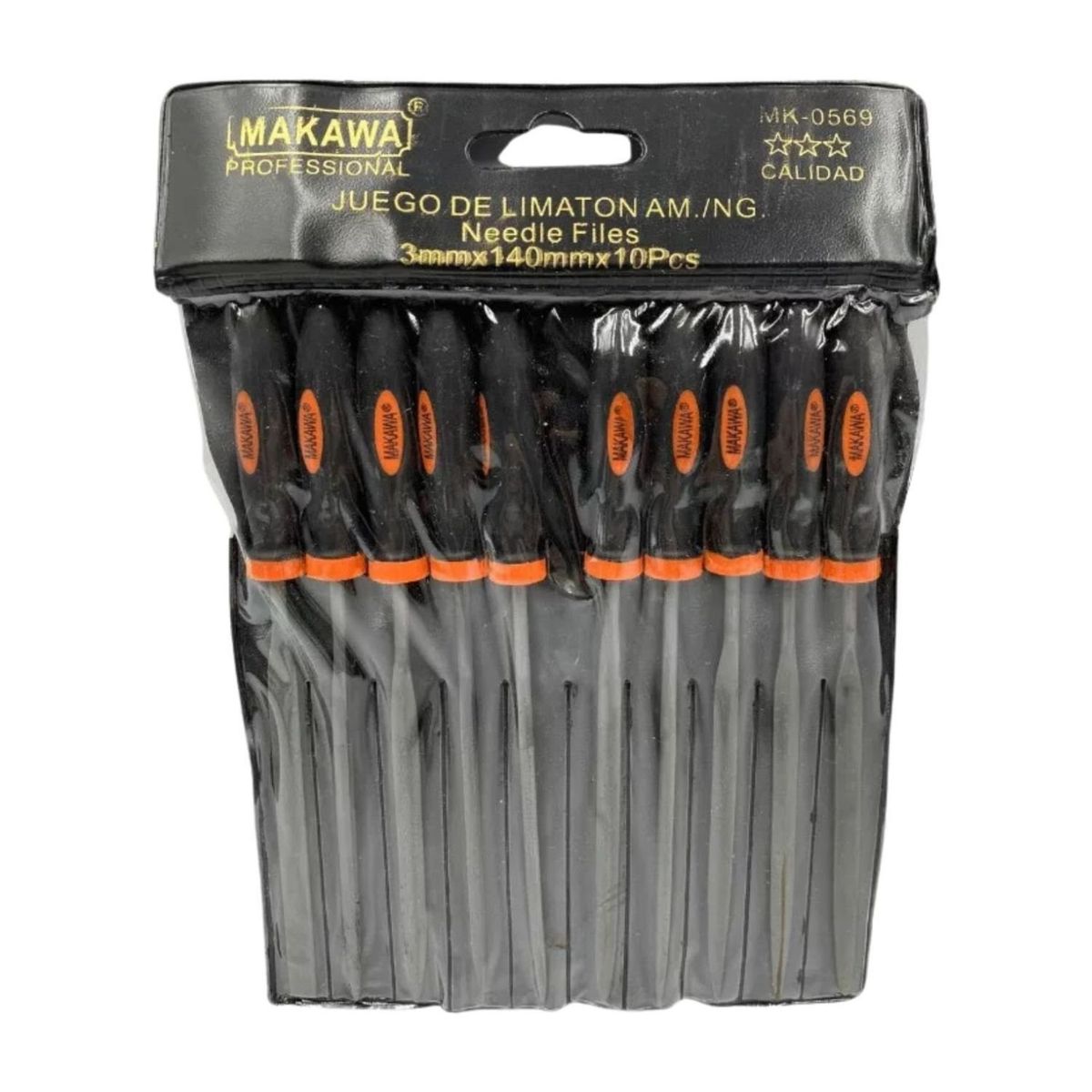 GENERICO - Set 10 Pzas Juego Limaton de 3x140mm Herramienta Profesional