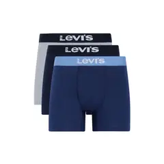 LEVIS - Boxer Hombre Brief Liso 3 Pack Multicolor