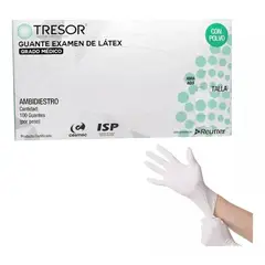 CRANBERRY - Guantes Latex Blanco Tresor Talla M Caja De 100 Unidades