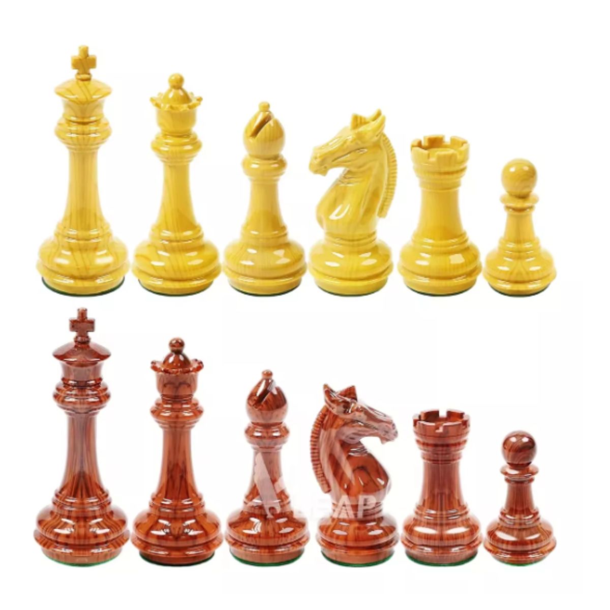 NACION AJEDREZ - Piezas De Ajedrez Modelo Templarios Polímero Doble Peso