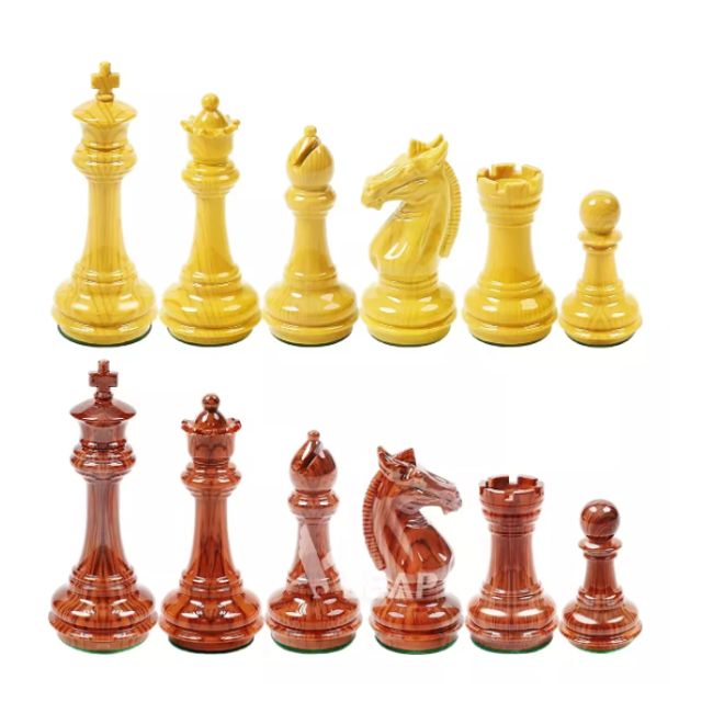 NACION AJEDREZ - Piezas De Ajedrez Modelo Templarios Polímero Doble Peso