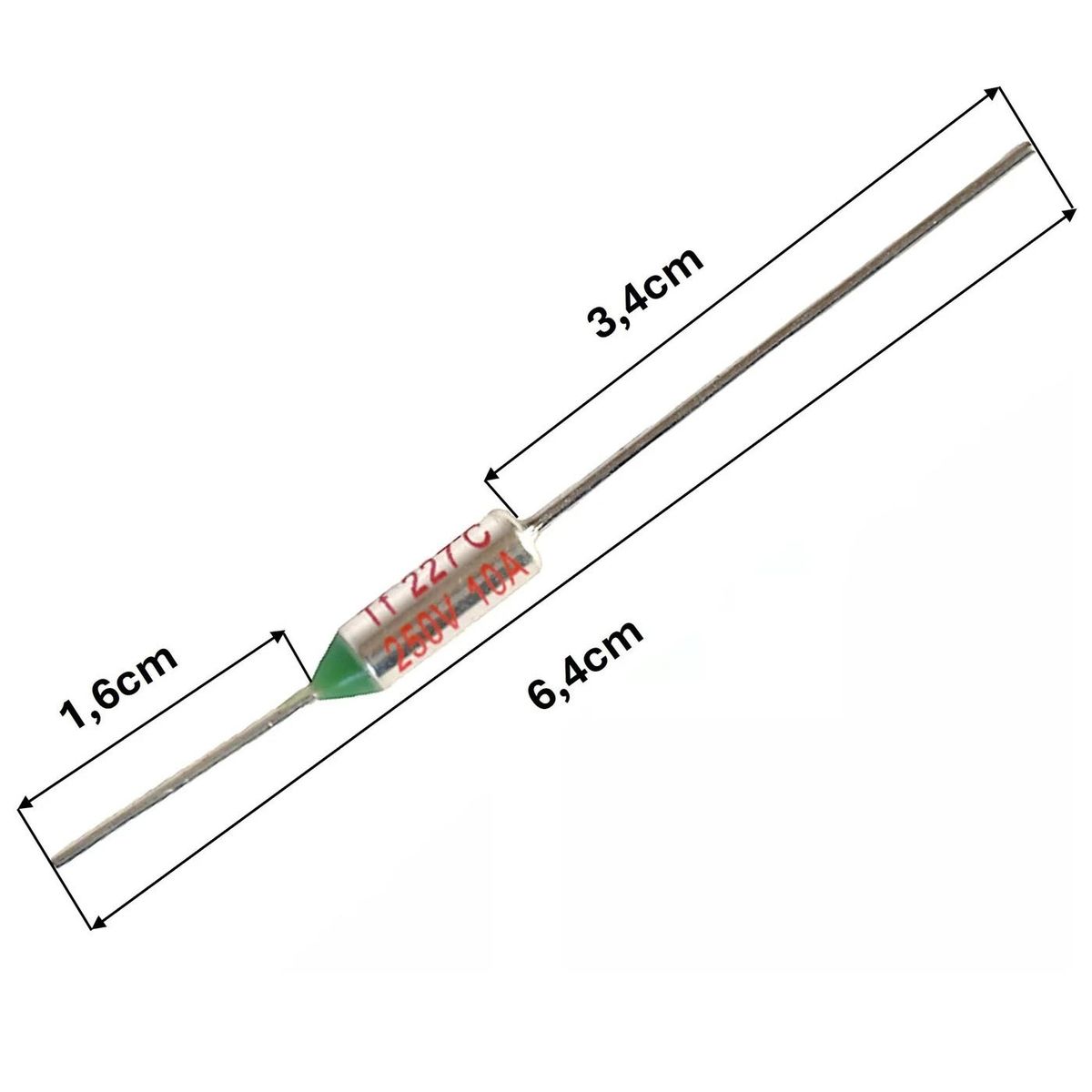 GENERICO - Fusible Térmico 227°C 250V 10A
