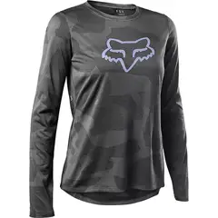 FOX - Polera Bicicleta Mujer Ranger Trudri™ Manga Larga Gris
