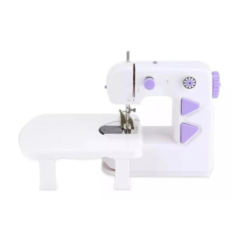 GENERICO - Maquina De Coser Portatil Compacta Blanco Morado