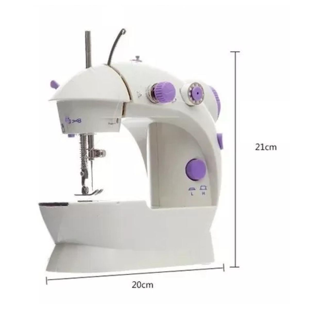 GENERICO - Maquina De Coser Portatil Compacta Blanco Morado