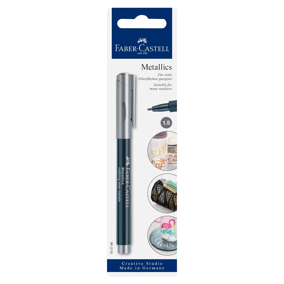 FABER-CASTELL - Faber-Castell Metallics - Marcador Plata