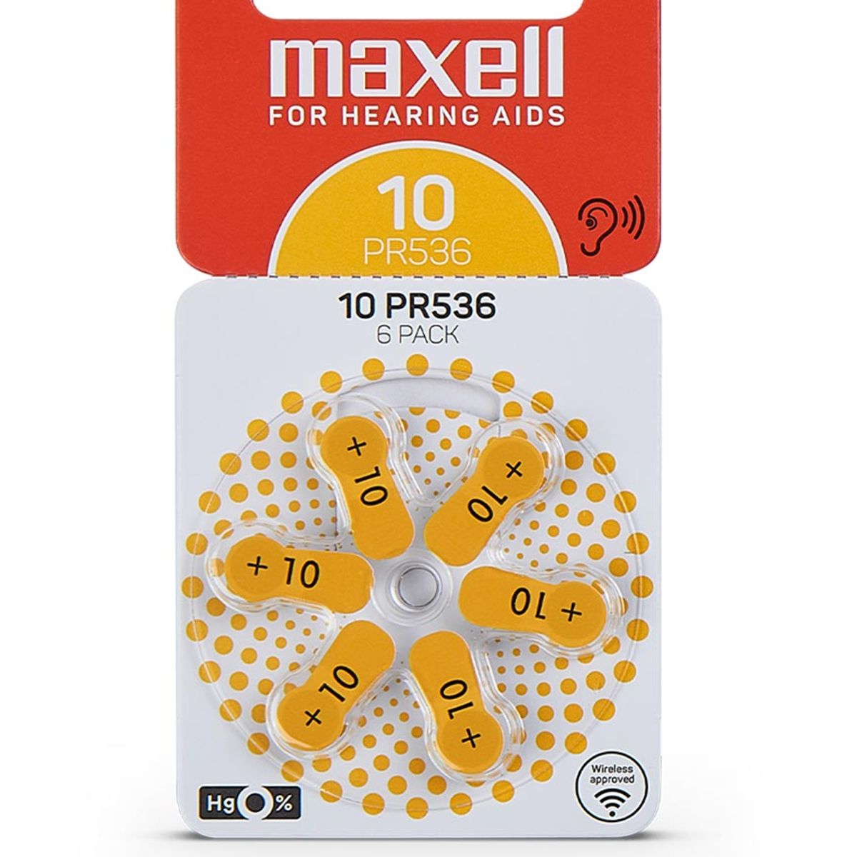 MAXELL - Pilas Para Audífonos Maxell Tamaño 10 Auditivas 6un