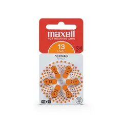 MAXELL - Pilas Para Audífonos Tamaño 13 Auditivas 6un