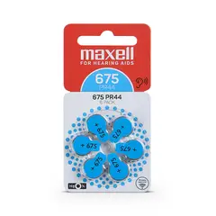 MAXELL - Pilas Para Audífonos Tamaño 675 Auditivas 6un