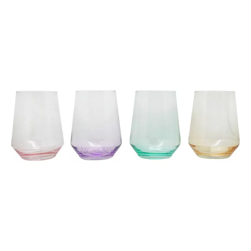 GLASSO - Set 4 Vasos Glasso Fondo Color
