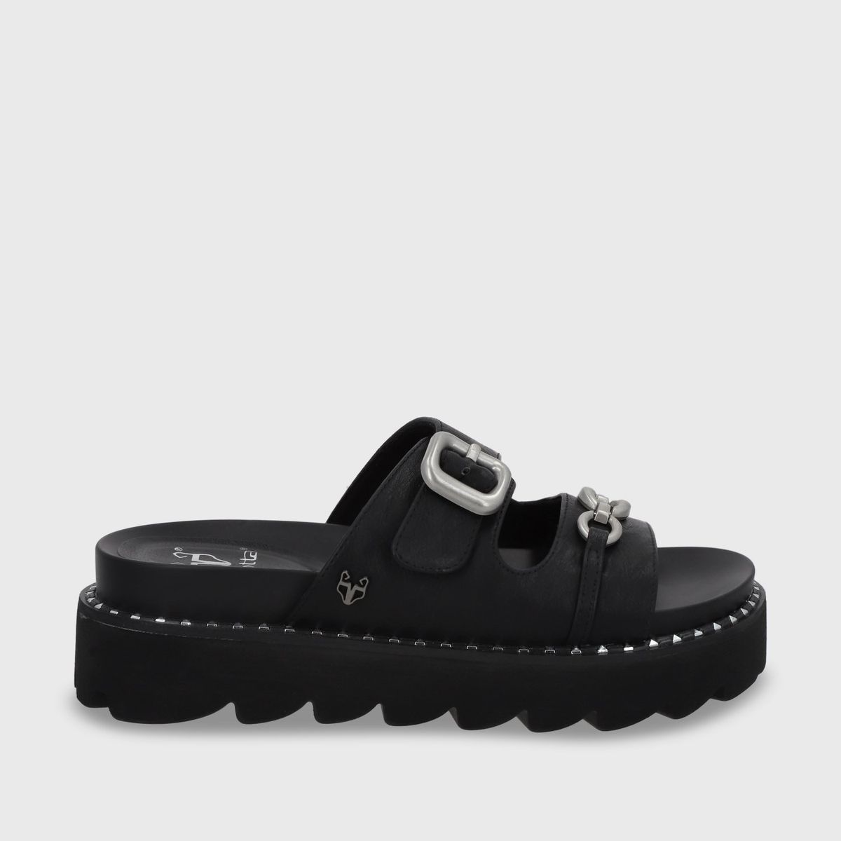 GOTTA - Sandalia Mujer Negra Plana 1573D Gotta