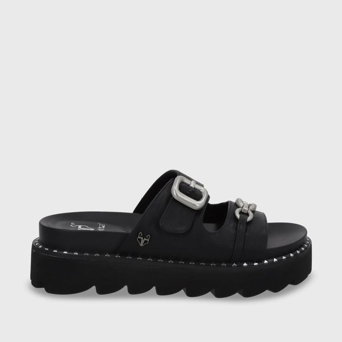 GOTTA - Sandalia Plana Negra Mujer 1573D