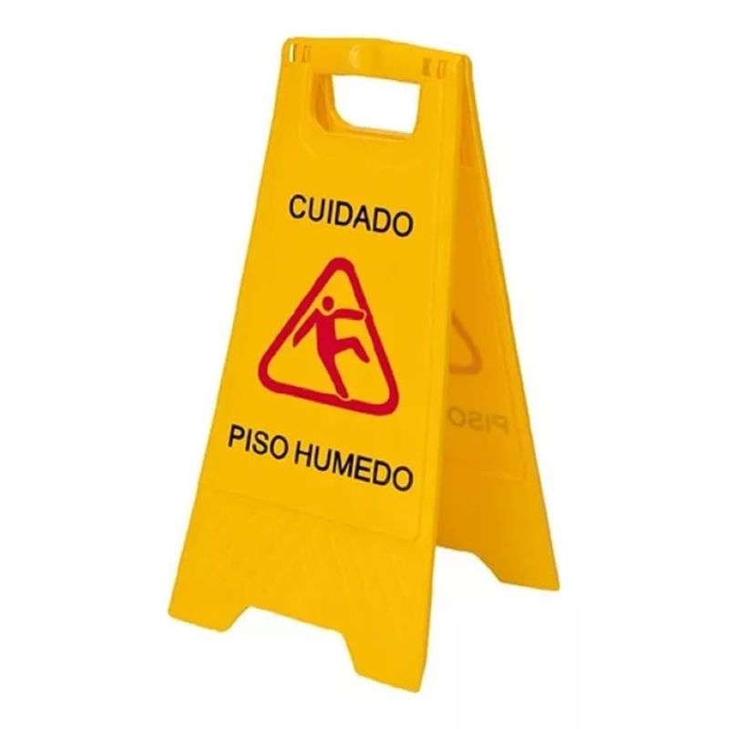 SHOP EHOME BAG - Señalética Plegable Piso Húmedo Amarillo 61 Cm