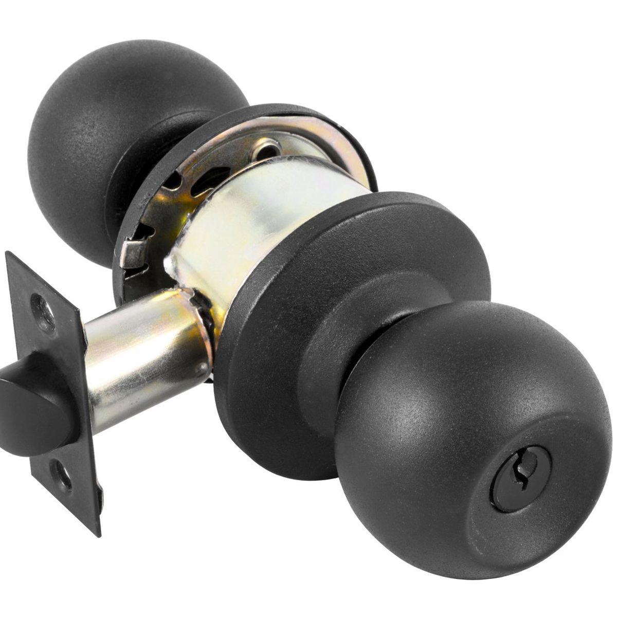 YALE - Cerradura Cilíndrica Pomo YALE Acceso Negro