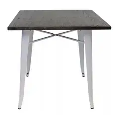 TODODESCUENTO - Mesa Tolix 80x80cm Blanca