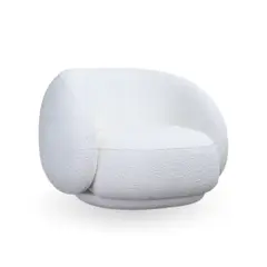 SANTU HOME & DECO - Sillón Individual Blanco