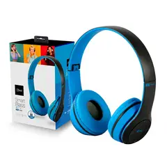 MLAB - Audífonos Smart Bass 9067 Bluetooth Y Jack 3.5mm Azul
