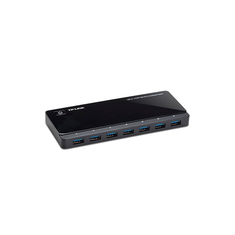 TP LINK - HUB 7 PUERTOS USB 3.0 + 2 PUERTOS CARGADORES (UH72 TP LINK