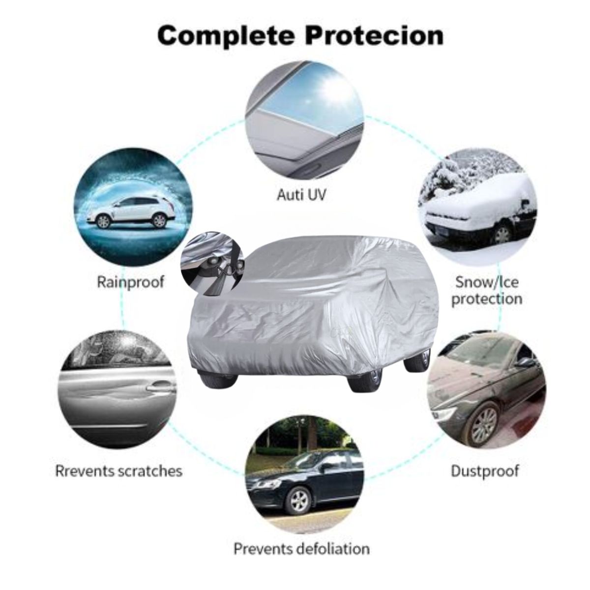 GENERICO - Cobertor Auto Carpa De Camioneta Talla L