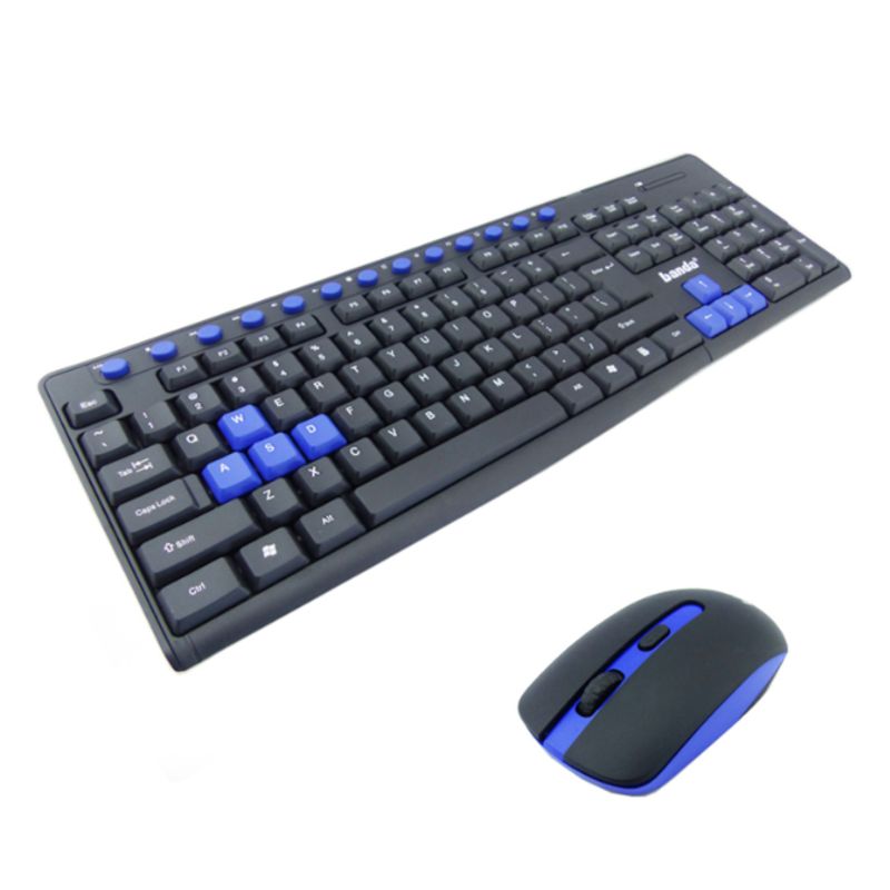 GENERICO - Teclado+Mouse Inalambrico Gamer Banda W400 Alta Calidad