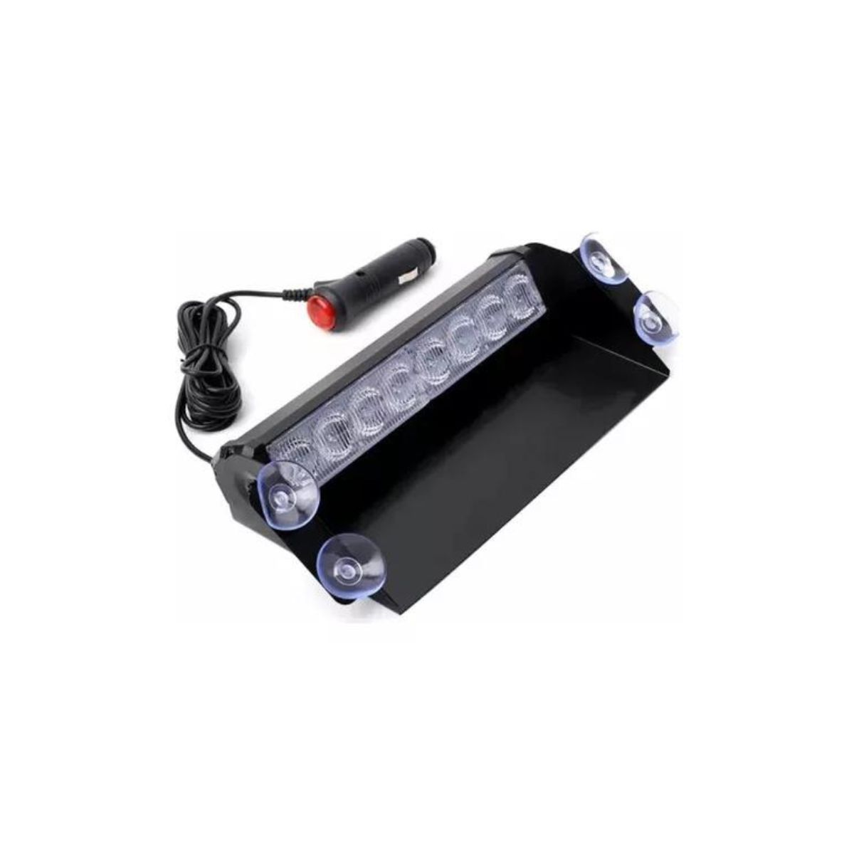 GENERICO - Barra De Parabrisas Autos 8 Led Estroboscópica Rojo-azul 12v