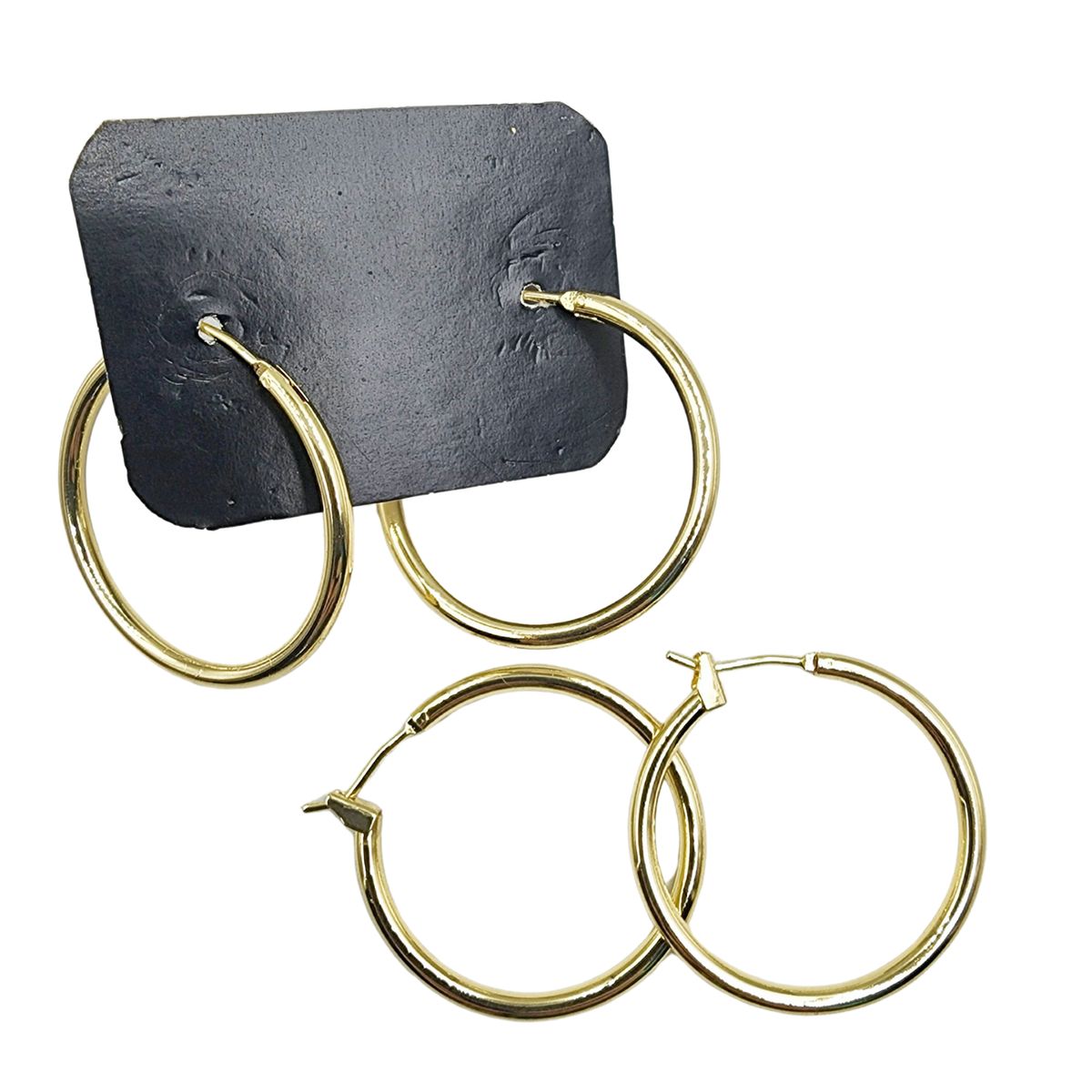 GENERICO - Set De 6 Pares De Bases De Aros Con Baño De Oro Modelos 4