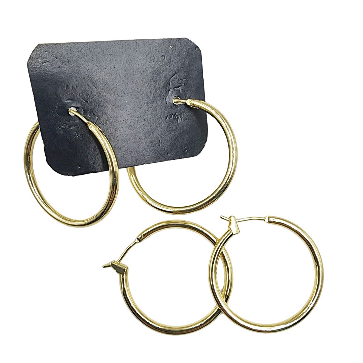 GENERICO - Set De 6 Pares De Bases De Aros Con Baño De Oro Modelos 4