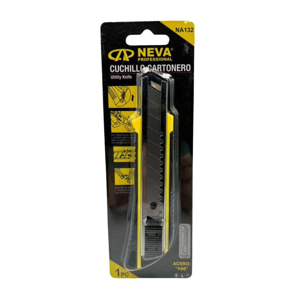 GENERICO - Cuchillo Cartonero Neva Para Manualidades Trabajo Cartonero