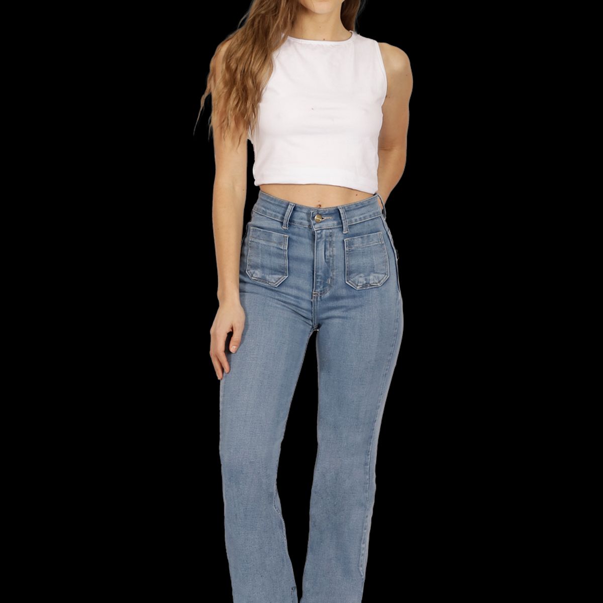DIVINO JEANS - Jeans Valeria II Celeste Divino Jeans - Celeste