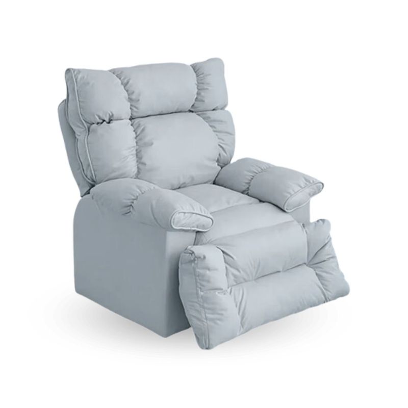 SANTU HOME & DECO - Bergere Reclinable Giratorio Sofá Tela Gris Sillón Personal