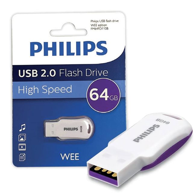PHILIPS - Pendrive USB 2.0 Wee 64 GB Philips FM64FD110B PHILIPS