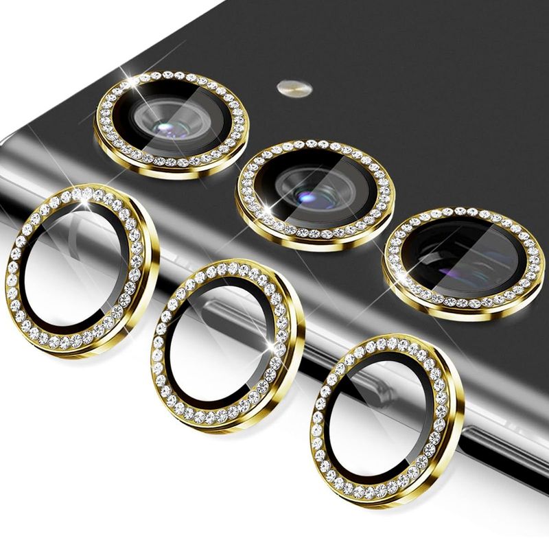 JOIGO - Protector Lente Camara Para Samsung S24 Ultra Diamante Gold