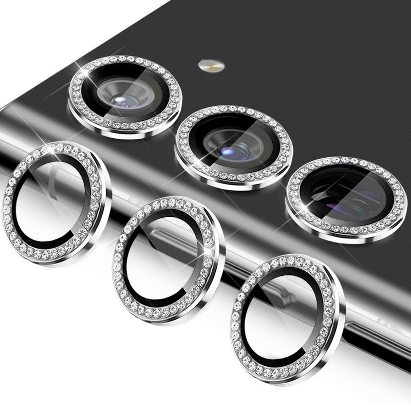 JOIGO - Protector De Lente Camara Para Samsung S24 Diamante Plateado