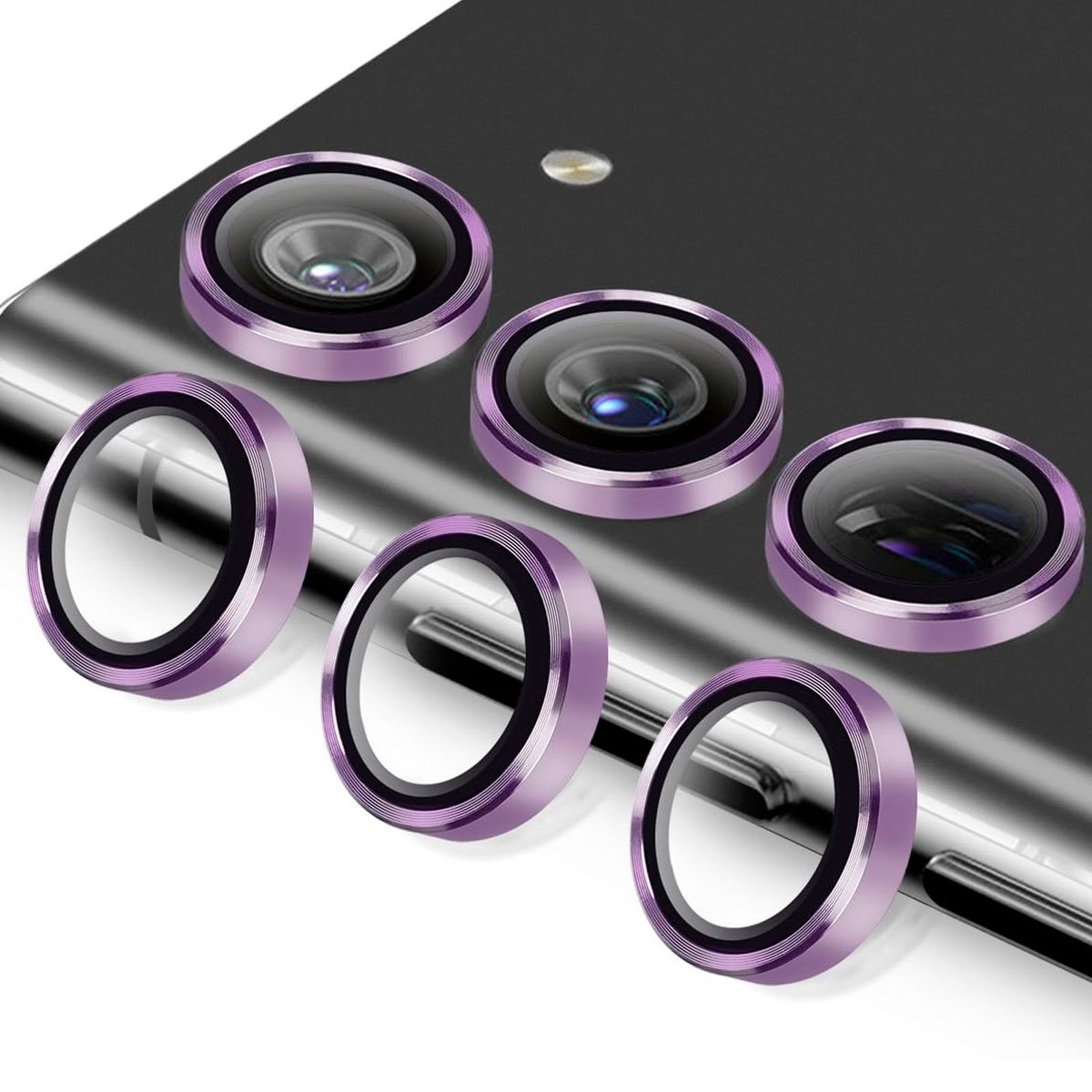 JOIGO - Protector De Lente Camara Para Samsung S24 Metalizado Lila