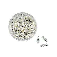GENERICO - Terminales Y Tapanudos Para Bisutería De Baño De Oro 5gr - Plateado