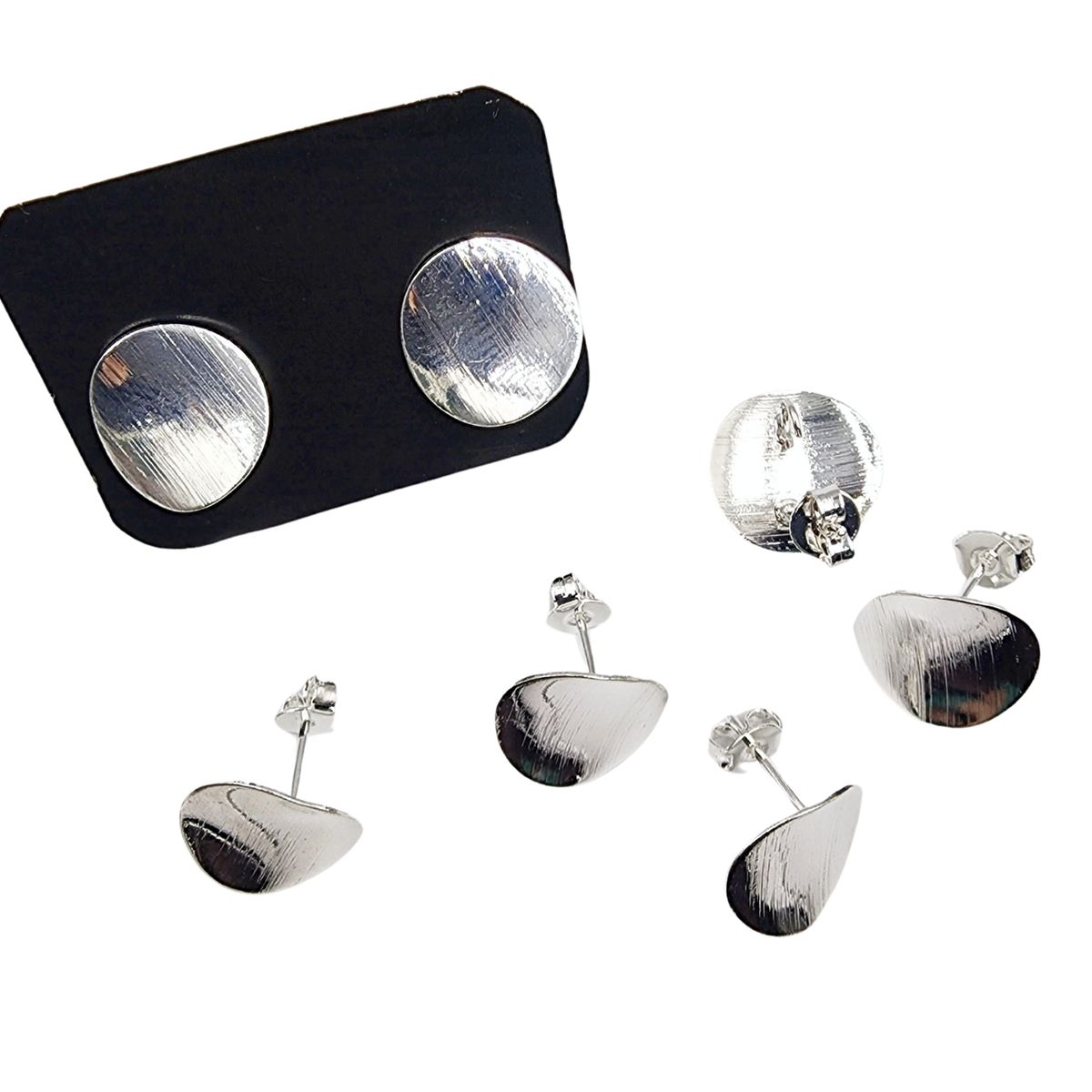 GENERICO - Set De 6 Pares De Bases De Aros Con Baño De Oro Modelos 5 - Dorado