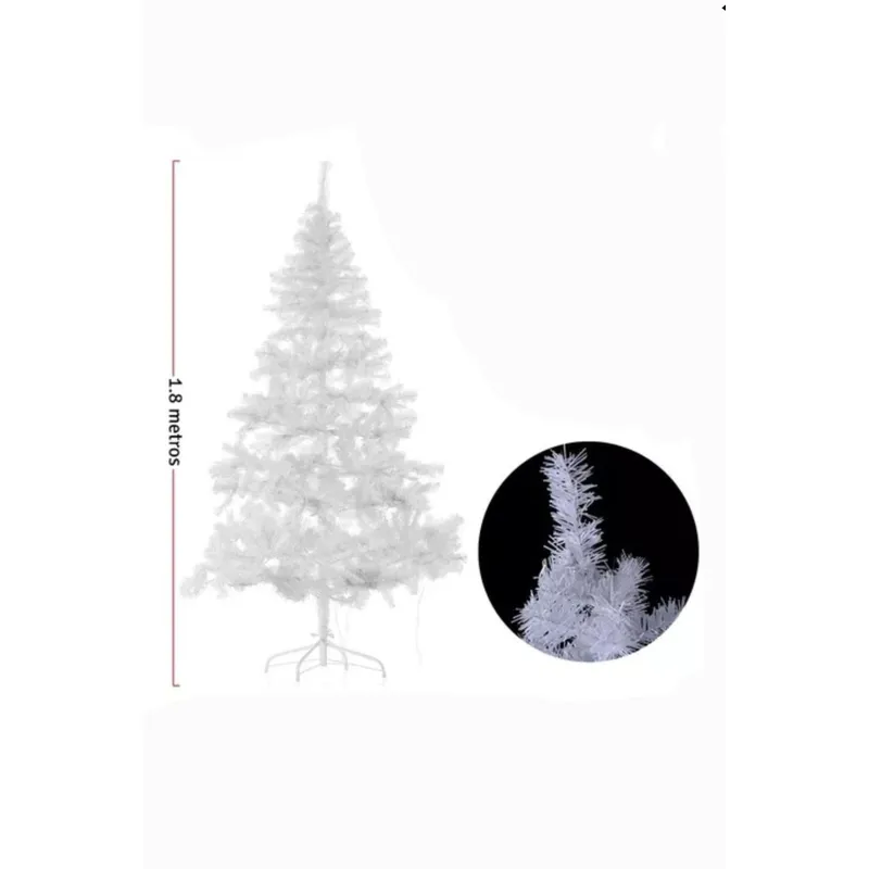 GENERICO - ARBOL DE NAVIDAD BLANCO 180CM