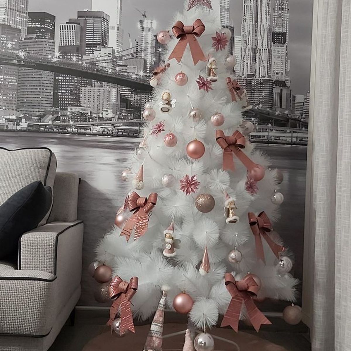 GENERICO - ARBOL DE NAVIDAD BLANCO 180CM