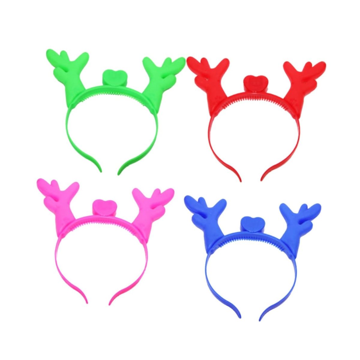 ATURE - 10u Diademas Navidad Luz Led Con Cuernos De Reno Aleatorio