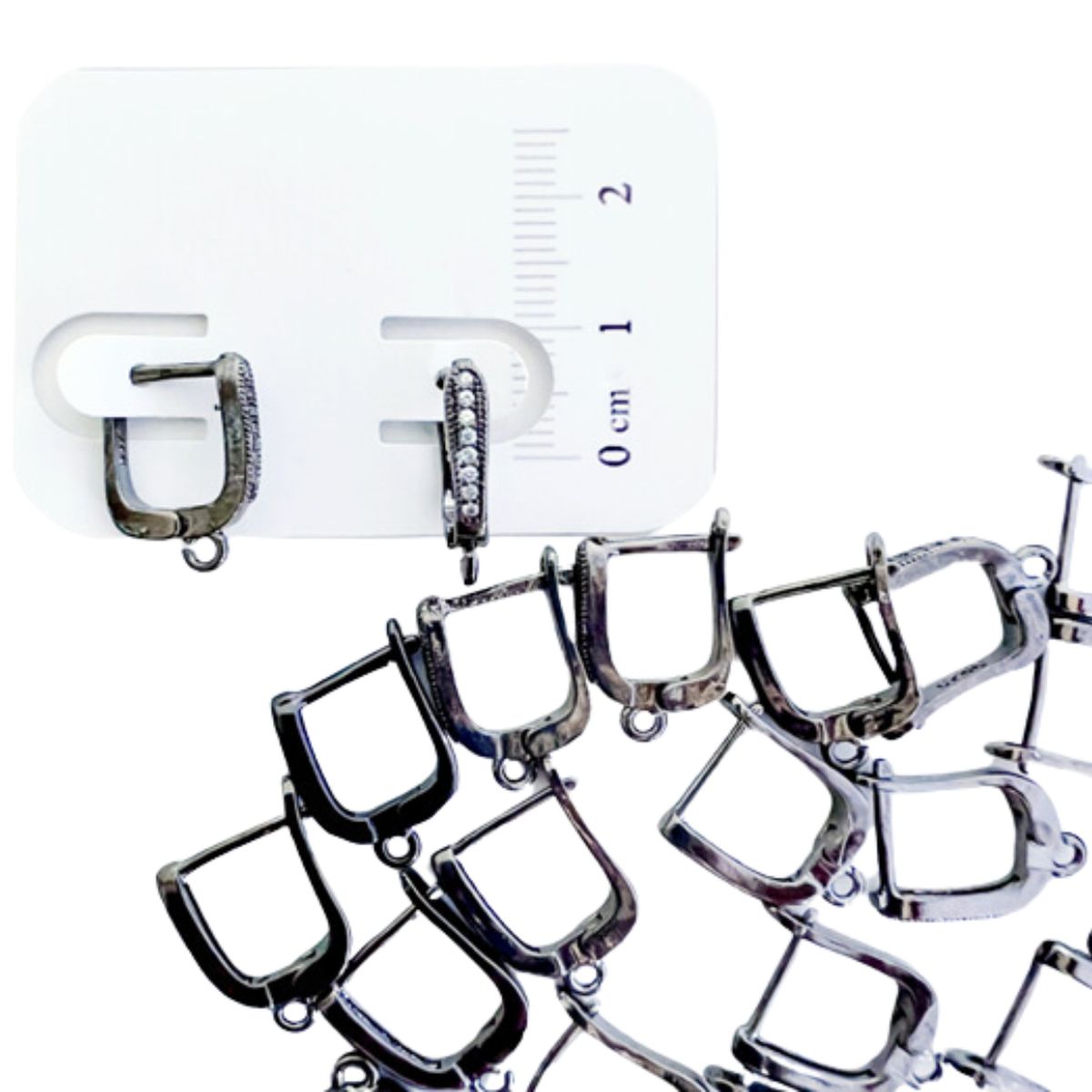 GENERICO - Set De 6 Pares De Bases De Aros Con Baño De Oro Modelos 3 - Dorado