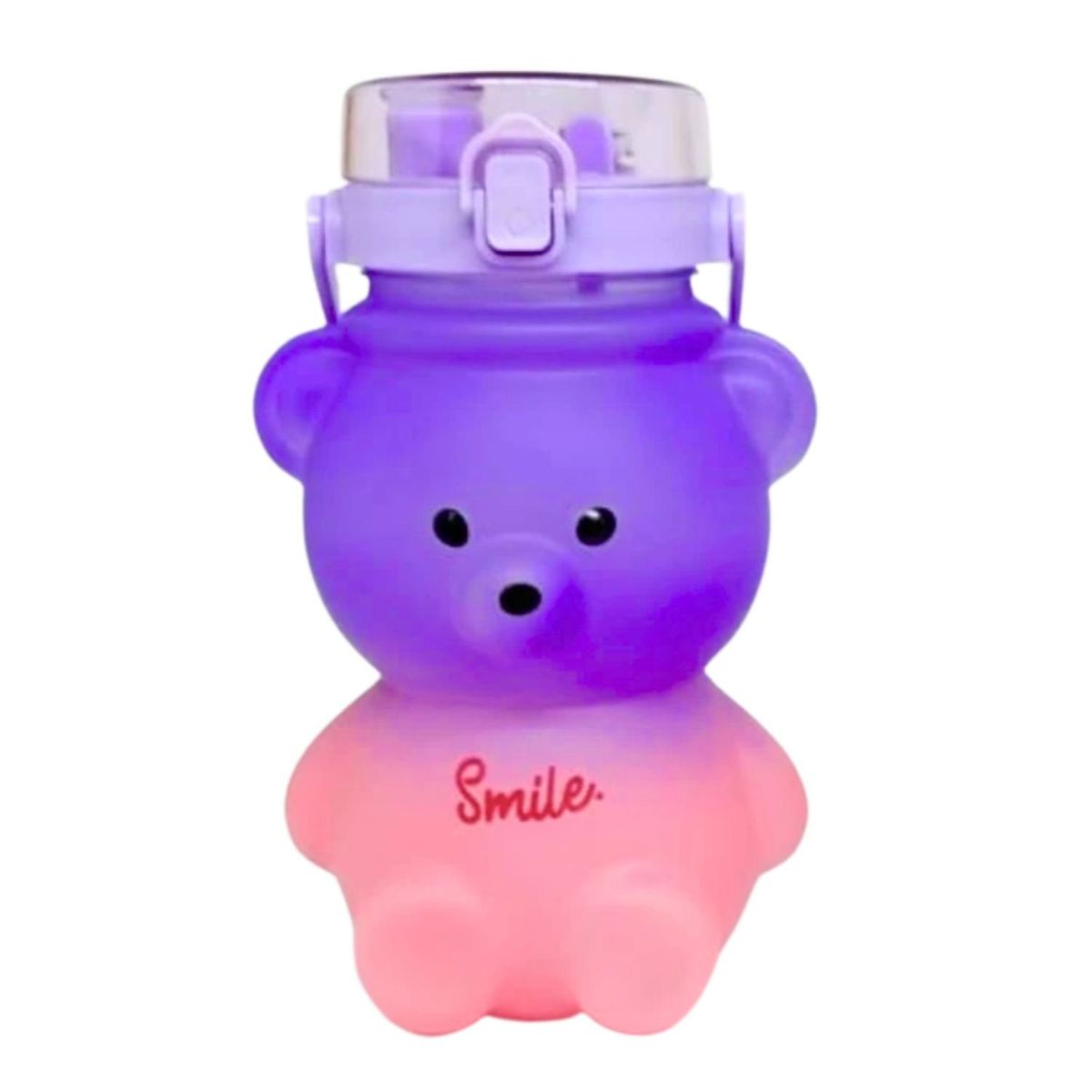 GENERICO - Botella De Agua Jugo Oso 800mL Rosa Azul Boquilla